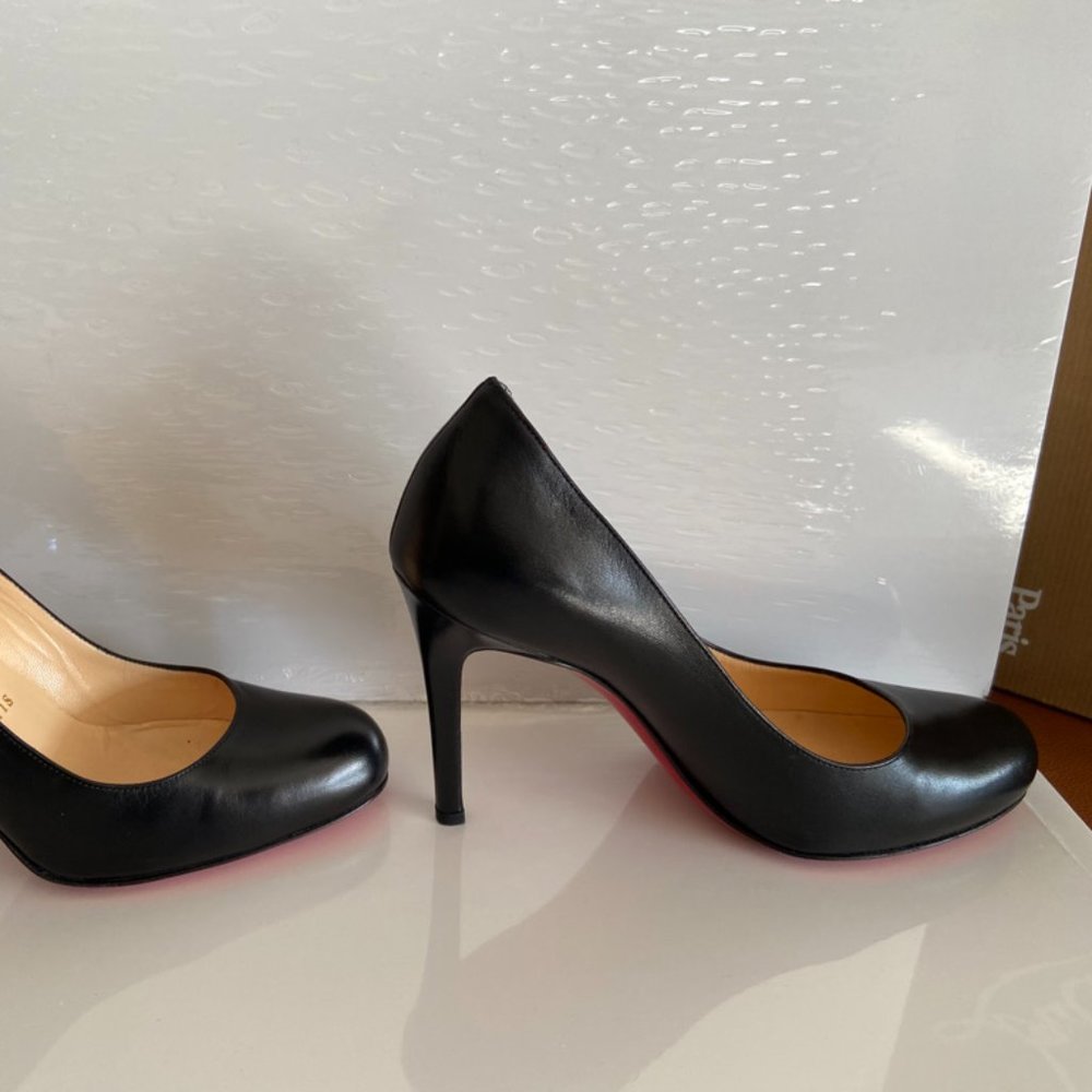 Christian Louboutin Black Simple Pump 100 Size 6 - Picture 7 of 9
